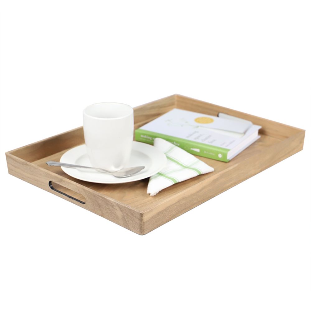 6 pieces of Home Basics WooD-Like Serving Tray