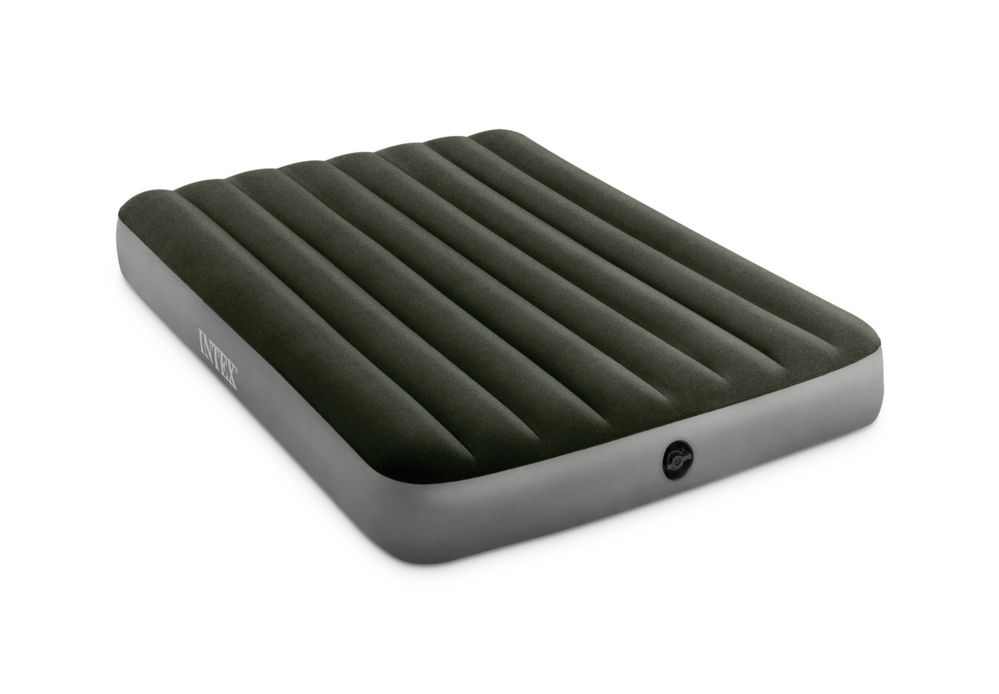 3 pieces of Intex Prestige Durabeam Downy Full Air Bed With Battery Pump, Green