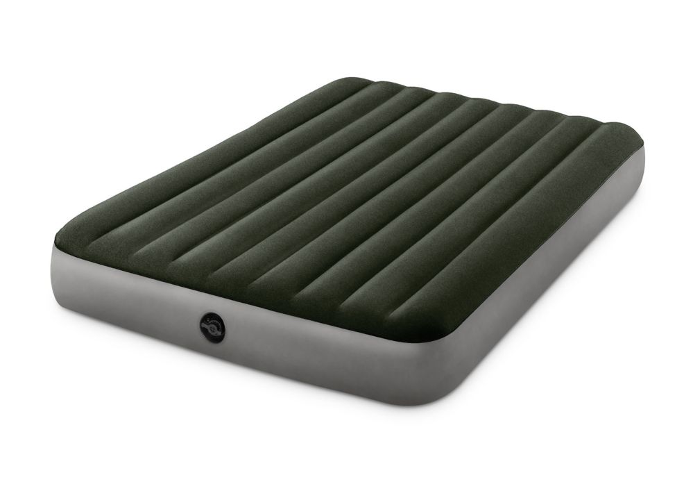 3 pieces of Intex Prestige Durabeam Downy Queen Air Bed With Battery Pump, Green