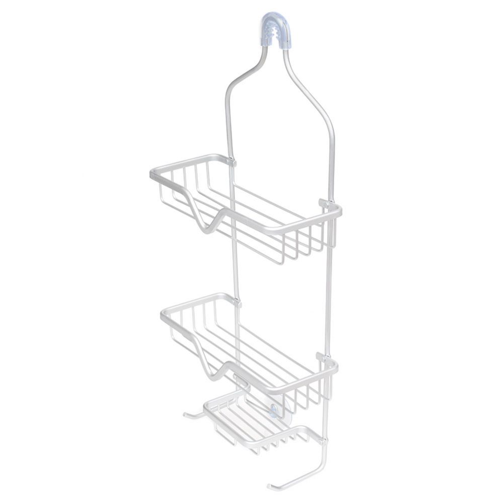12 pieces of Home Basics Aluminum 3-Layer Shower Caddy, Silver