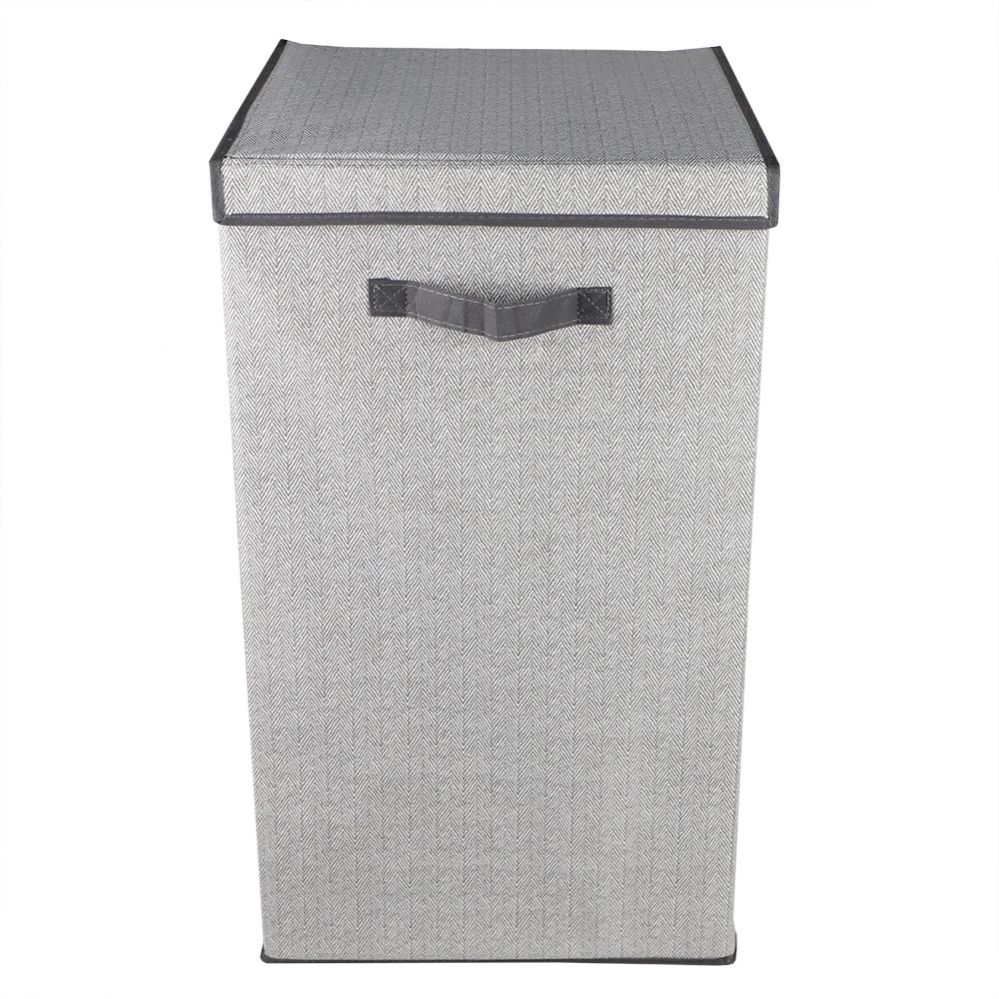 6 pieces Home Basics Herringbone NoNWoven Laundry Hamper With Velcro