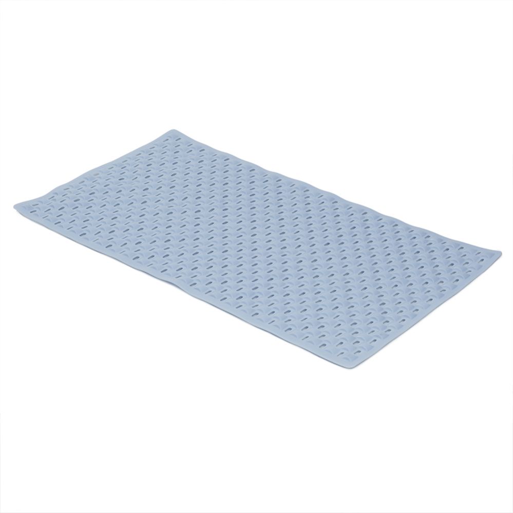 12 pieces Home Basics Rectangular Bath Mat, Blue Bath Mats at