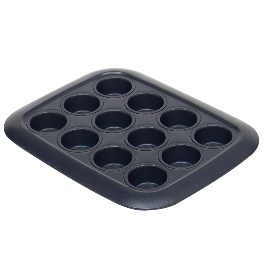 Gray Speckled 12-Cup Muffin Pan