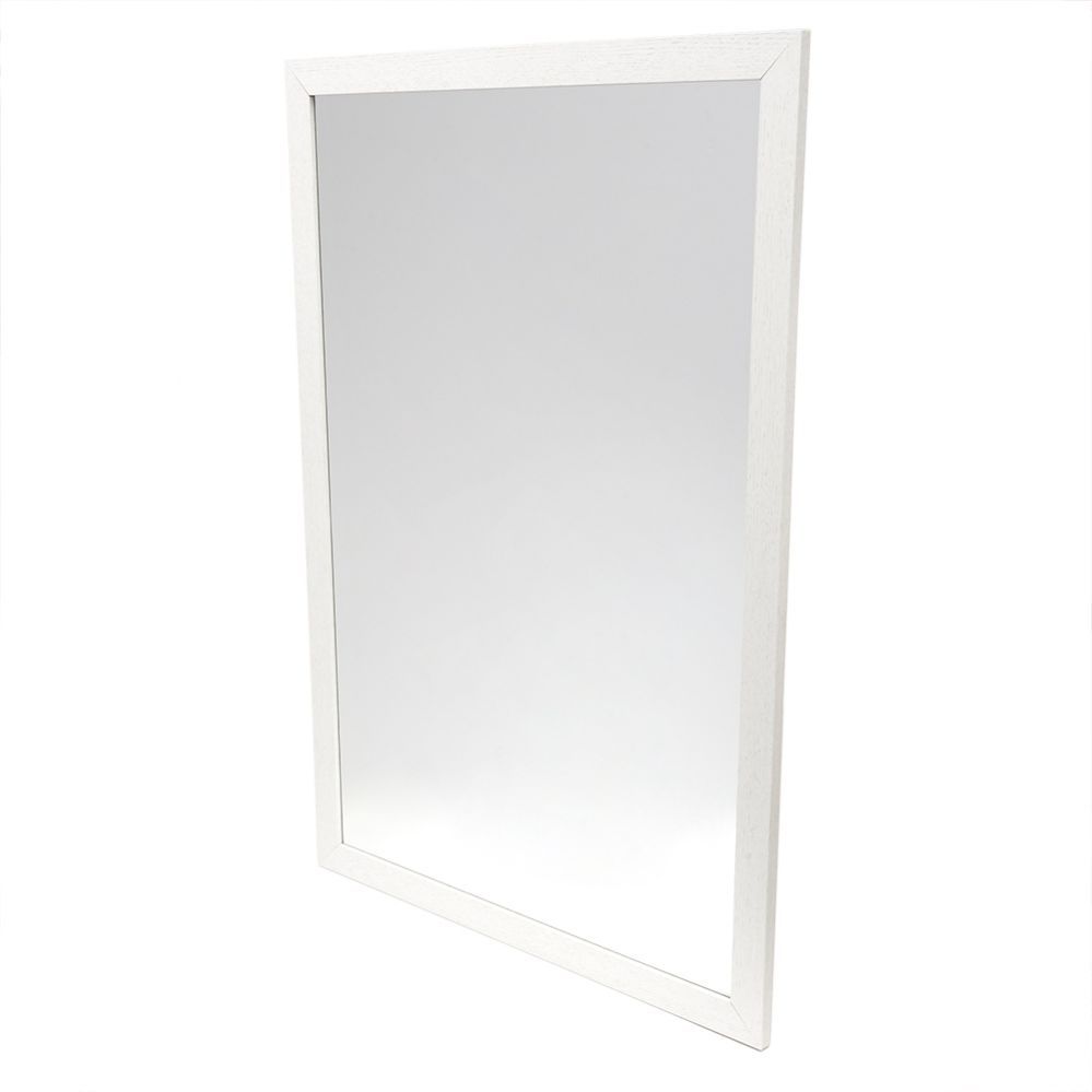 4 Wholesale Home Basics 24" x 36" Wall Mirror, White