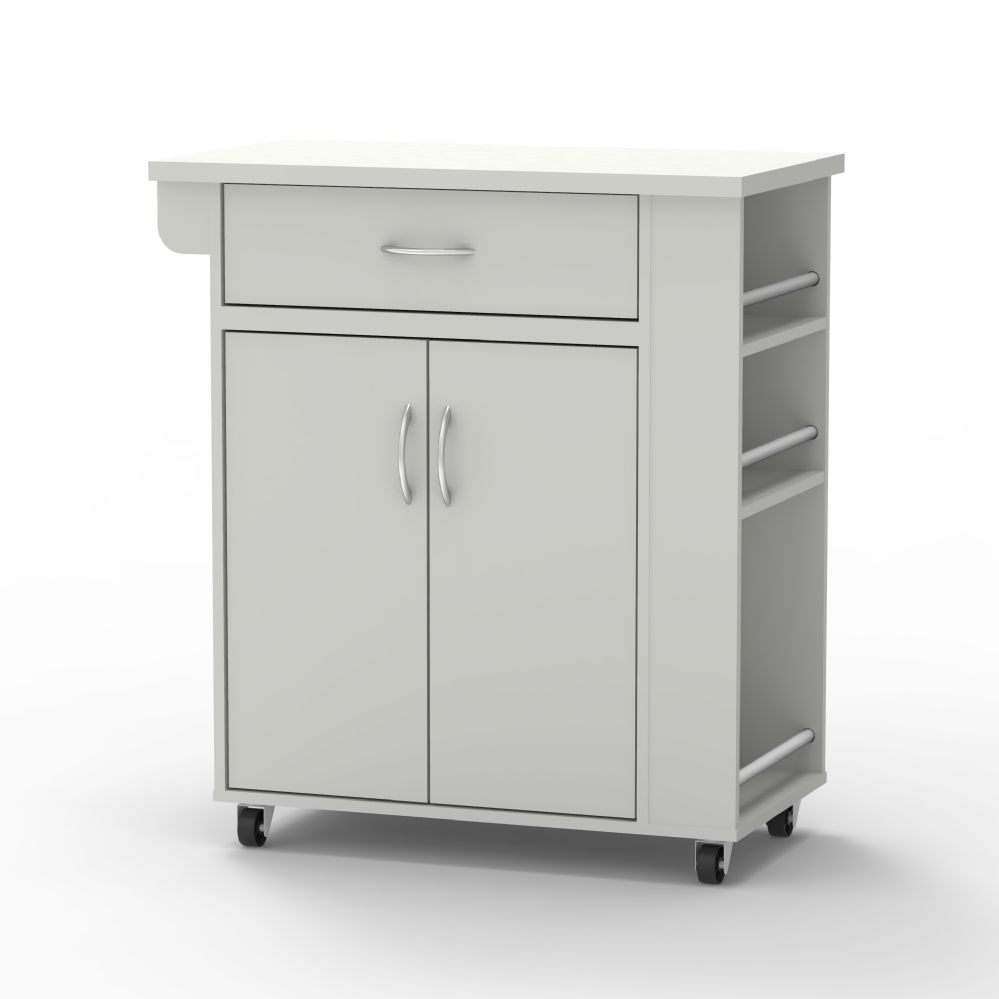 Home Basics Kitchen Cabinet With Wheels