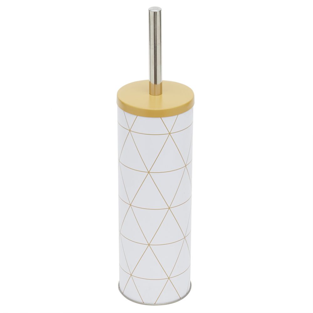 12 pieces of Home Basics Gold Lines Toilet Brush Holder