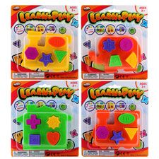 144 Wholesale 5 Piece Learn Puzzle Block On Card