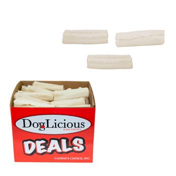 72 pieces of Dog Rawhide Chew 5 Inch Whitecurl In Pdq
