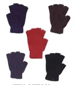 72 Wholesale Assorted Winter Gloves Fingerless