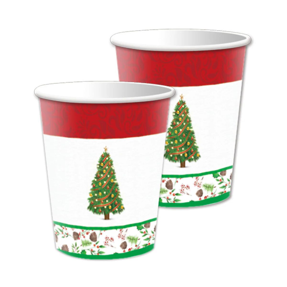 24 Pieces of Christmas Tree Paper Cups 10 Count