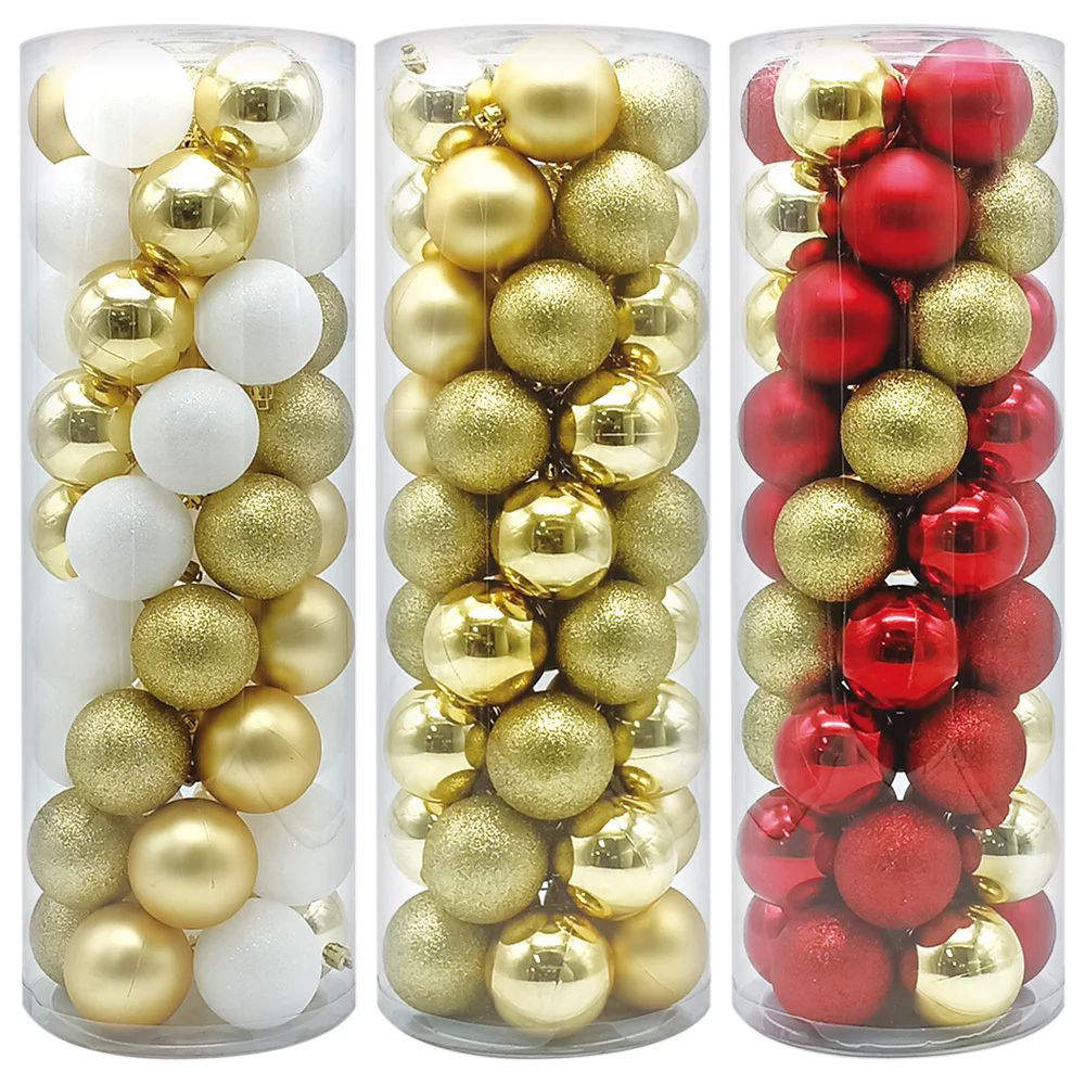 6 Packs 45 Count Christmas Ball Ornament Set - Christmas Ornament - At ...