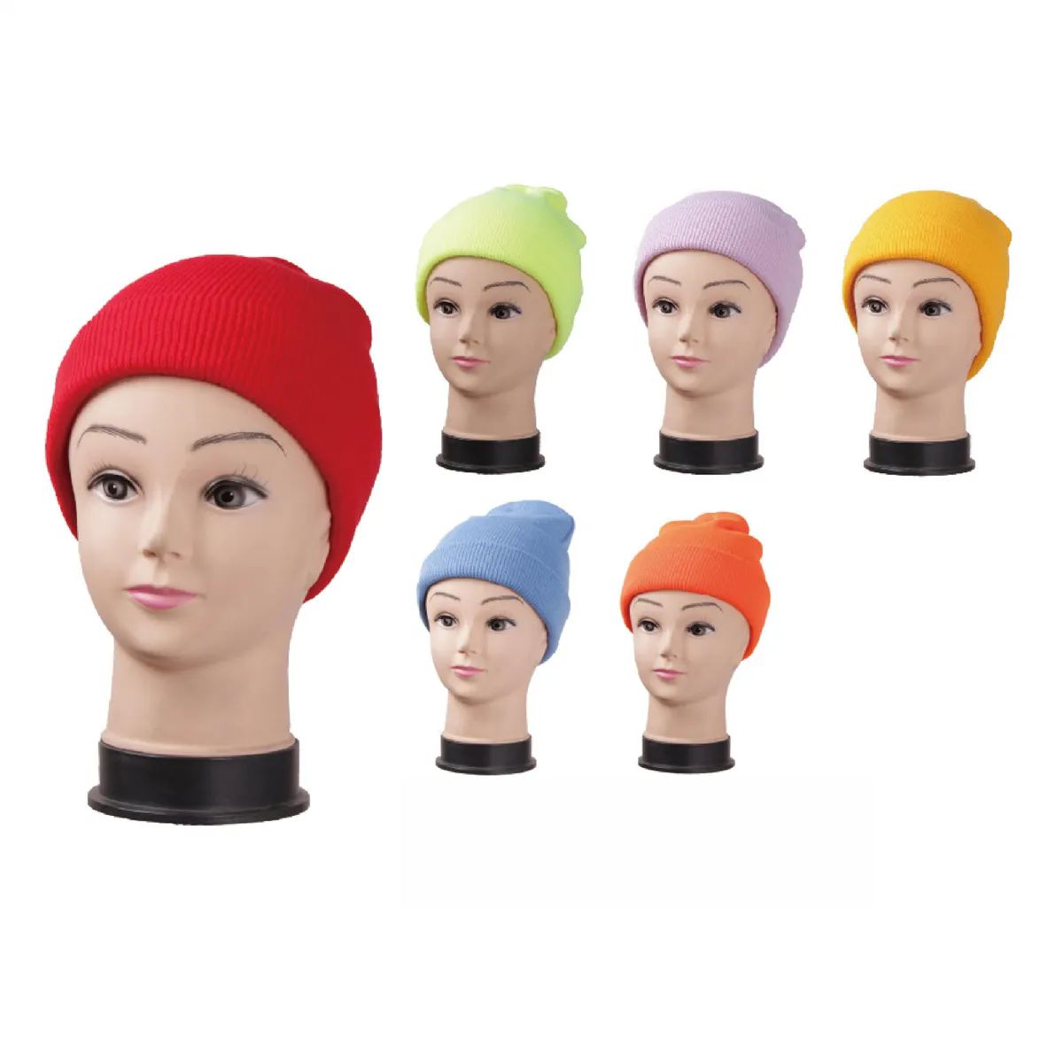 36 Pieces of Beanie Hat In Neon Color