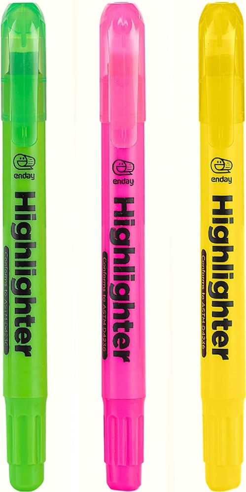 36 pieces of Fluorescent Gel Highlighter (3/pack)