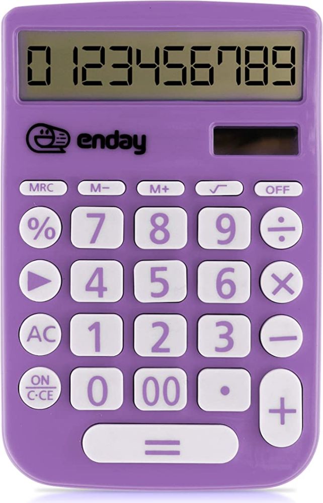 30 pieces of Basic Calculator 12 Digit Purple