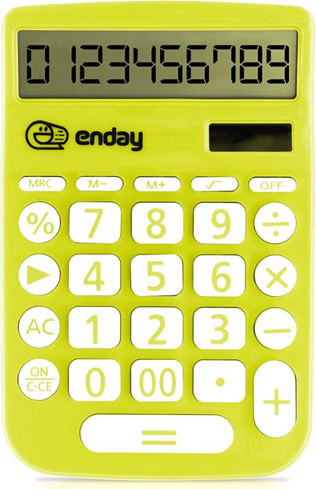 120 pieces Basic Calculator 12 Digit Green - Calculators