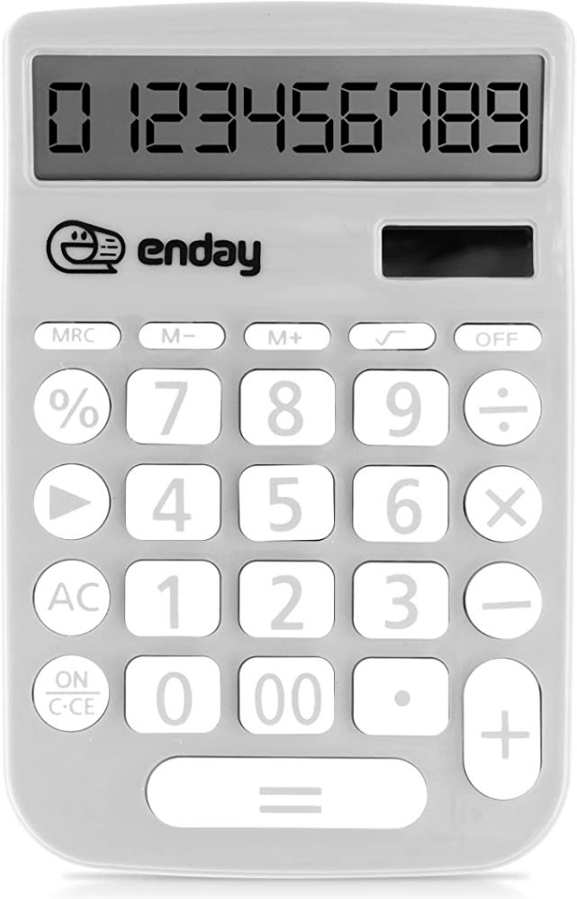 30 pieces of Basic Calculator 12 Digit Grey