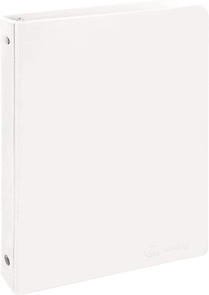 12 pieces O-Ring Binder With View 0.5"white - Binders