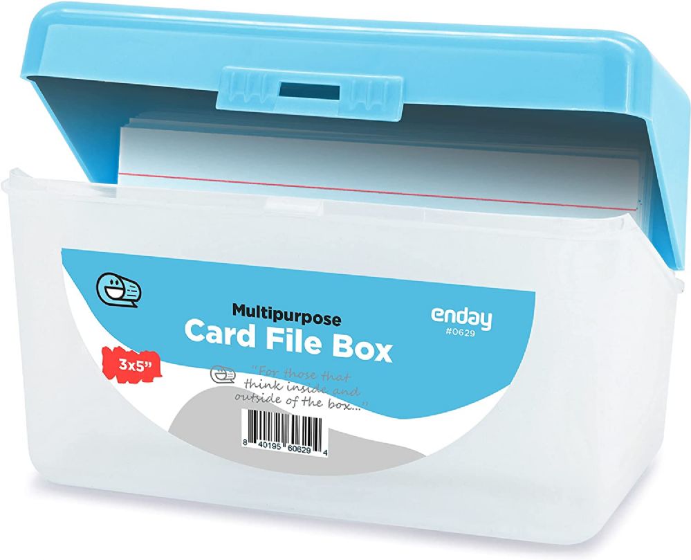 36 pieces of MultI-Purpose 3" X 5" Card File Box, Blue