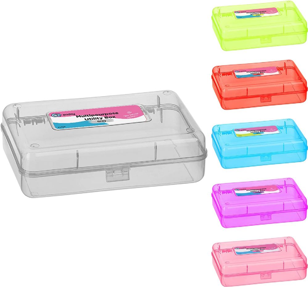 24 pieces Bright Color Multipurpose Utility Box, Gray - Storage & Organization