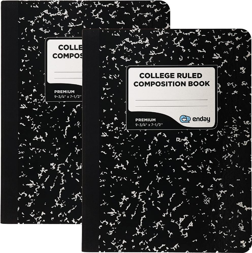 48 pieces C/r 100 Ct. Composition Book Black Marble - Note Books & Writing Pads