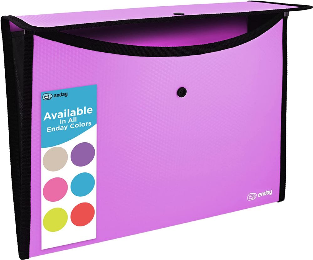 60 pieces Square Flap Letter Size Document Holder, Purple - Folders & Portfolios