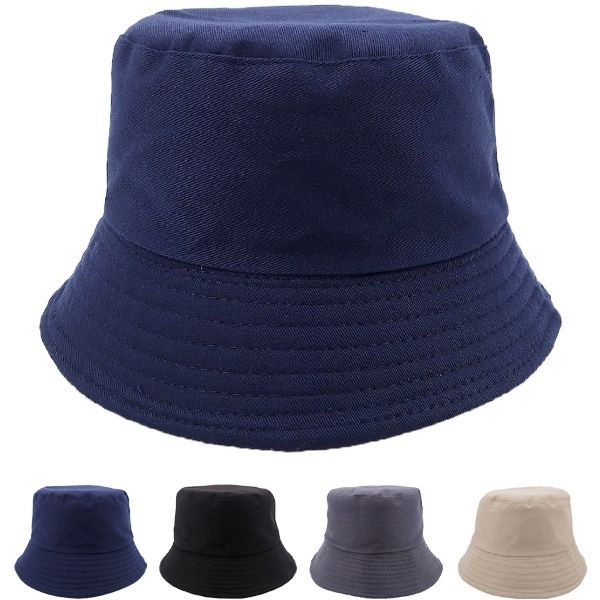 24 Pieces Unisex Plain Colors Kid Summer Bucket Hat Bucket Hats at
