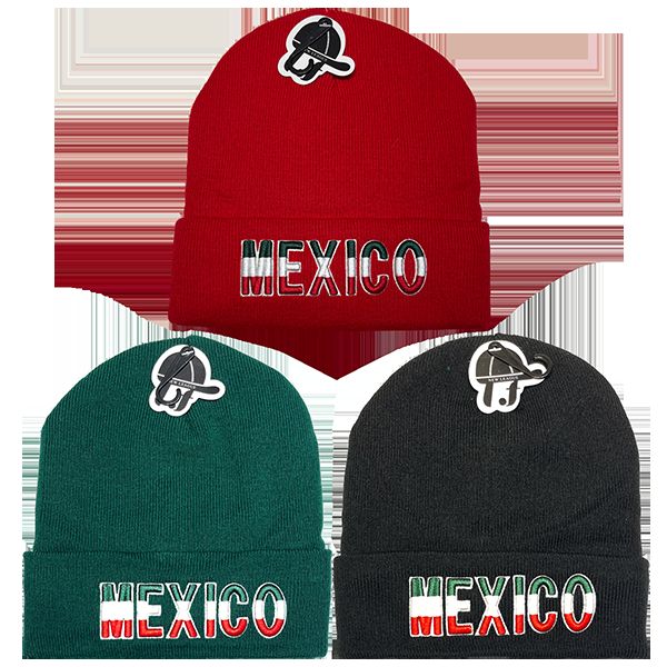 24 Pieces of Mexico Winter Beanie Hat