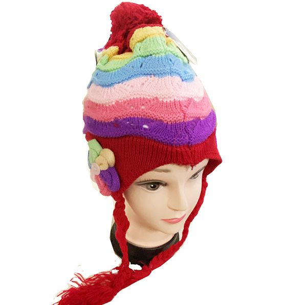 24 Pieces Rainbow Kids Thermal Hat - Junior / Kids Winter Hats