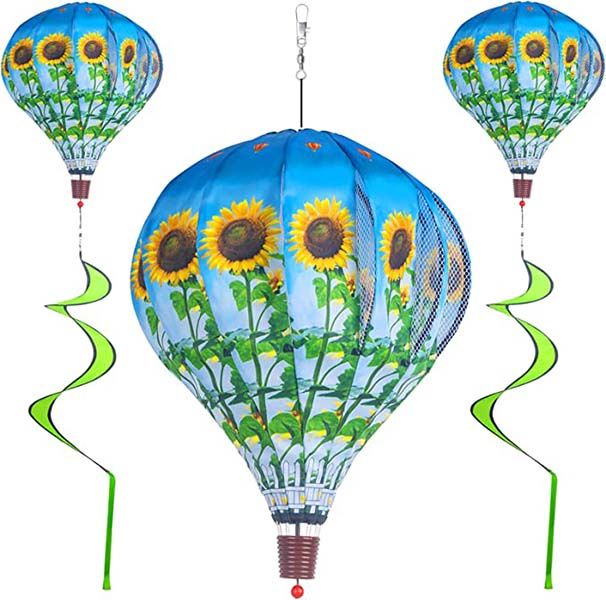 24 Pieces of Sunflower Air Balloon Spinner