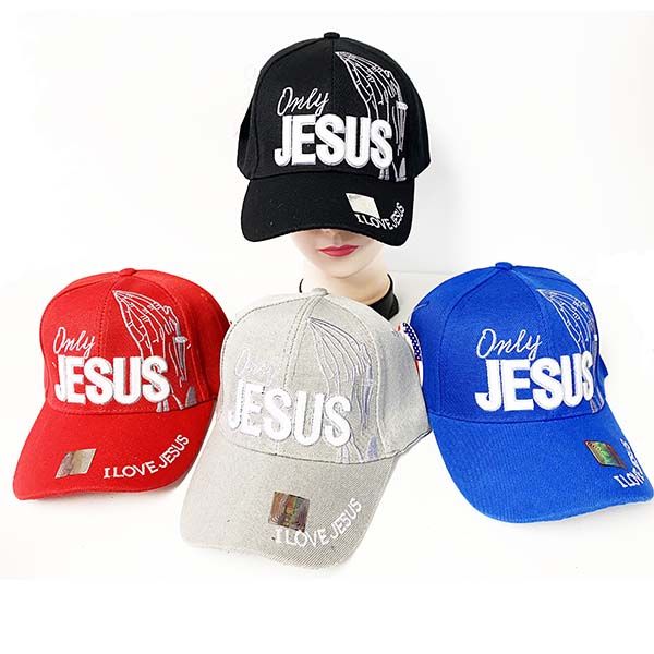36 Wholesale Only Jesus Ball Cap Assorted WSD