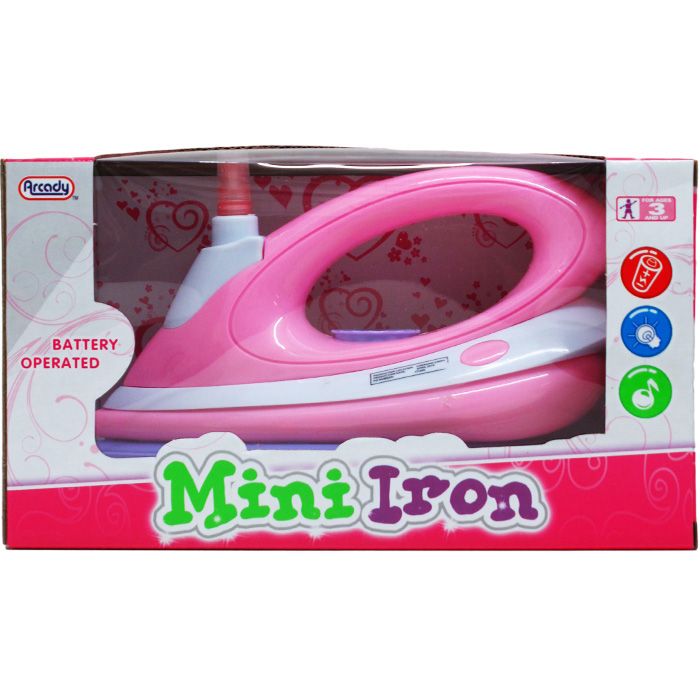 12 Pieces 8.5 B/o Mini Toy Iron W/light & Sound In Window Box - Girls Toys  - at 