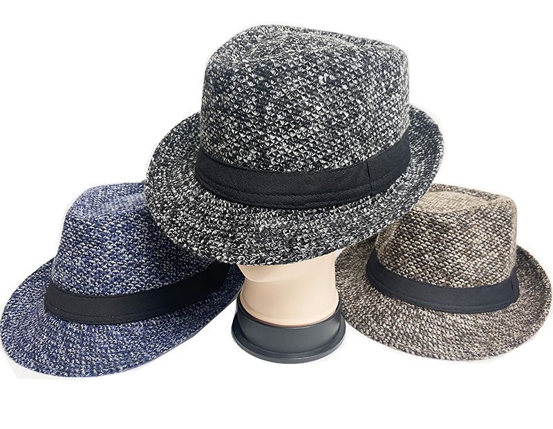 36 Pieces Wool Fedora Hat Assorted - Fedoras, Driver Caps & Visor - at ...