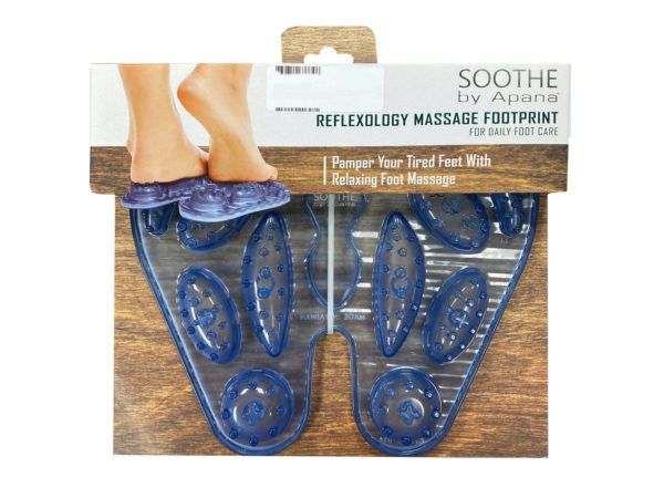 12 pieces of Soothe By Apana Reflexology Massage Footprint In Blue