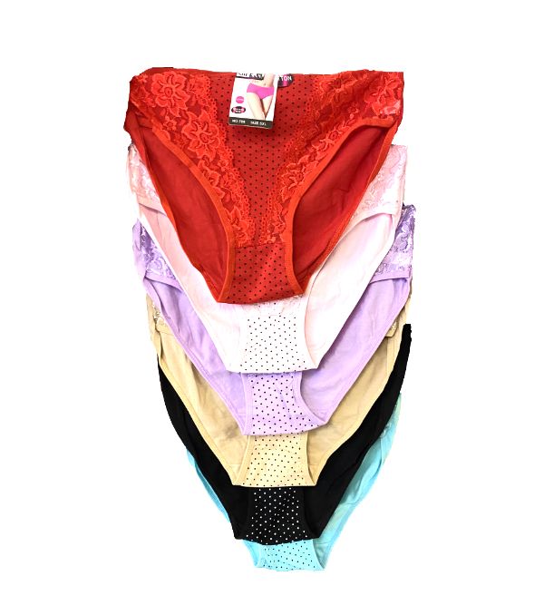 60 Pieces Ladys Panties In Solid Color And Lace Womens Panties And Underwear At 6684