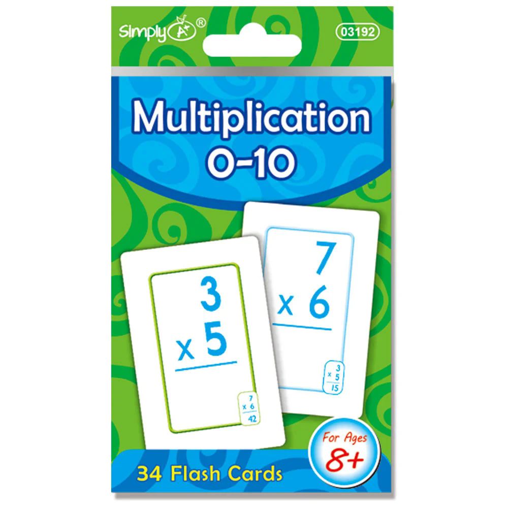 48 Pieces of Multiplication Flash Cards