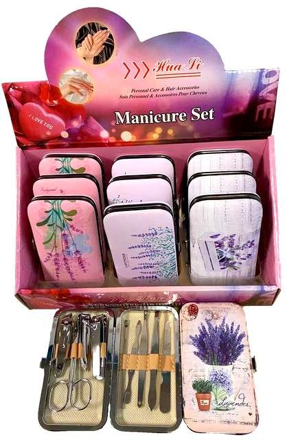 144 Wholesale Wholesale 9pc Lavender Manicure Set