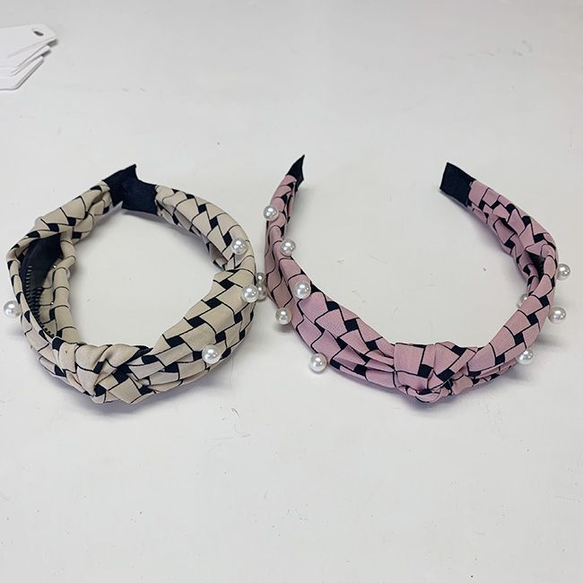48 Pieces of Headbands Knot Turban Headband Head Wrap With Pearls
