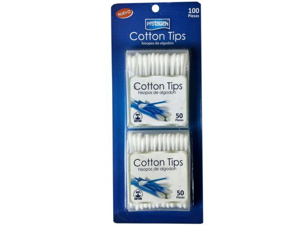 36 pieces of Protouch 2 Pack 50 Piece Cotton Tip Swab Travel Packs