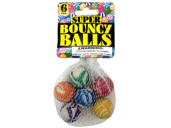 42 pieces of 6 Pack Swirly Super Bounce Ball Set