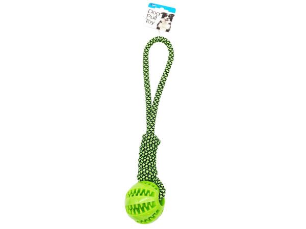 12 Wholesale Dog Pull Toy With Chew Ball