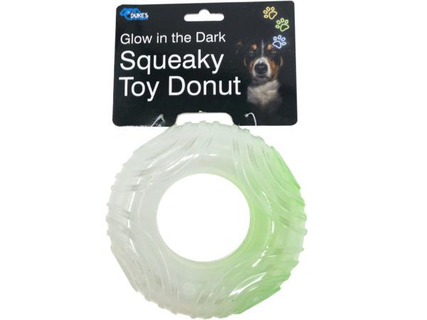 24 pieces of Glow In The Dark Squeaky Toy Donut