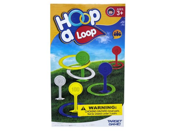24 pieces Hoop A Loop Outdoor Ring Toss Game Set - Outdoor
