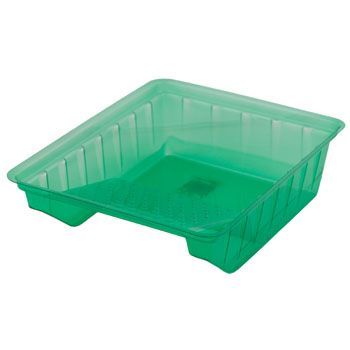 24 pieces of Paint Tray 6in Green Plastic Deep Well W/grid