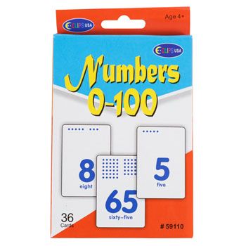 48 Wholesale Flash Cards Numbers 2-24pc Pdq Peggable 36 Cards