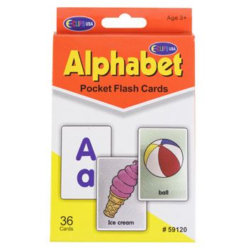 48 pieces of Flash Cards Alphabet 2-24pc Pdq Peggable 36 Cards