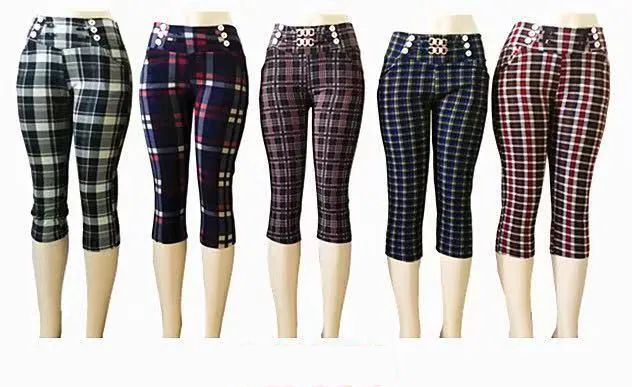 12 Wholesale Capris For Women Casual Summer Crop Pants - at