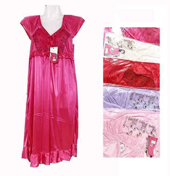 24 Pieces of Women's Lace Silky Lightweight Nightgown