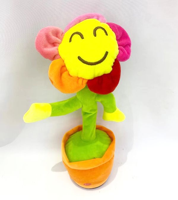 10 Pieces of Sunflower Singing Dancing Singing Led Toy