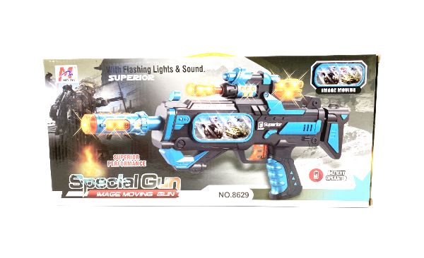 12 Pieces of Led Special Image Moving Toy Gun