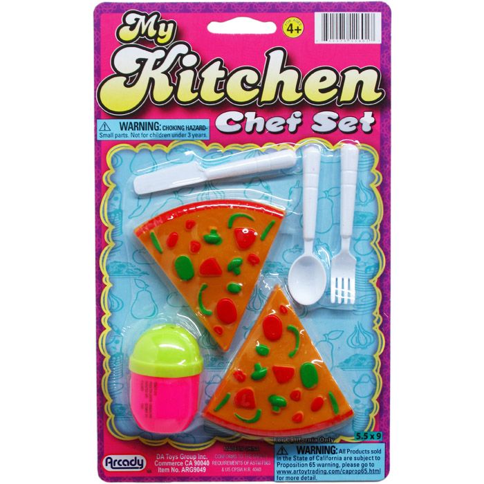 144 Pieces 6pc My Kitchen Chef Set On Blister Card - Toy Sets